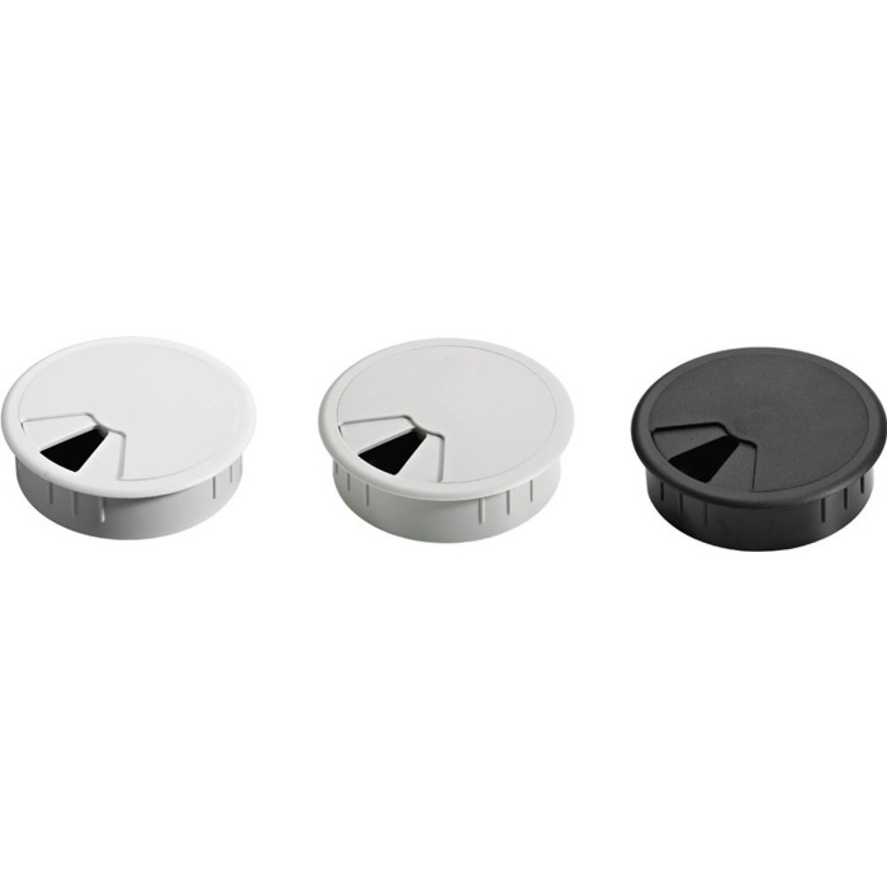Produktabbildung: HETTICH Kabeldurchführung, Kunststoff weiss, Einlass-Ø 60 mm