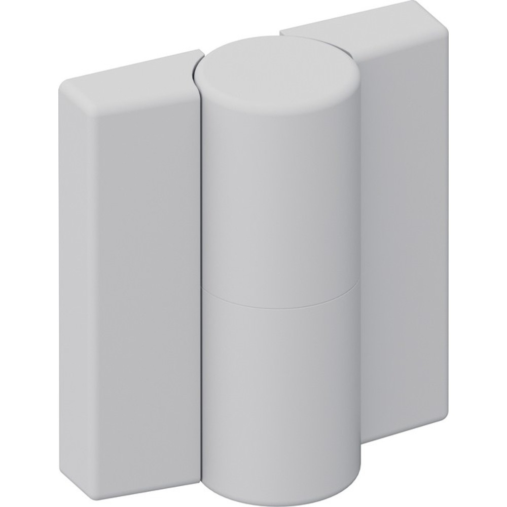 Produktabbildung: HEWI Scharnier DIN links, Polyamid mit Metalleinleger, Höhe 52 mm Breite 47 mm, signalweiss, matt