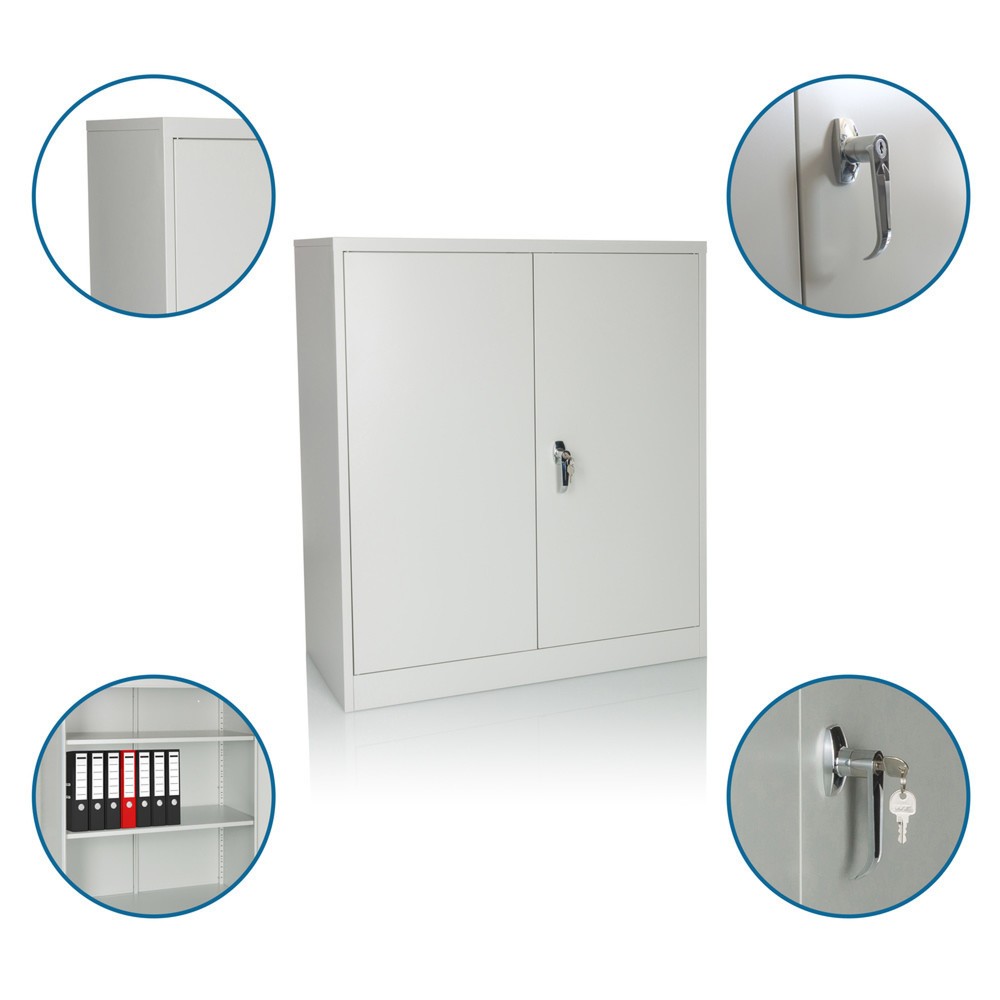 Produktabbildung Nr. 3: hjh OFFICE Aktenschrank COLOR AS 105 x 90 x 40 cm Metall, lichtgrau