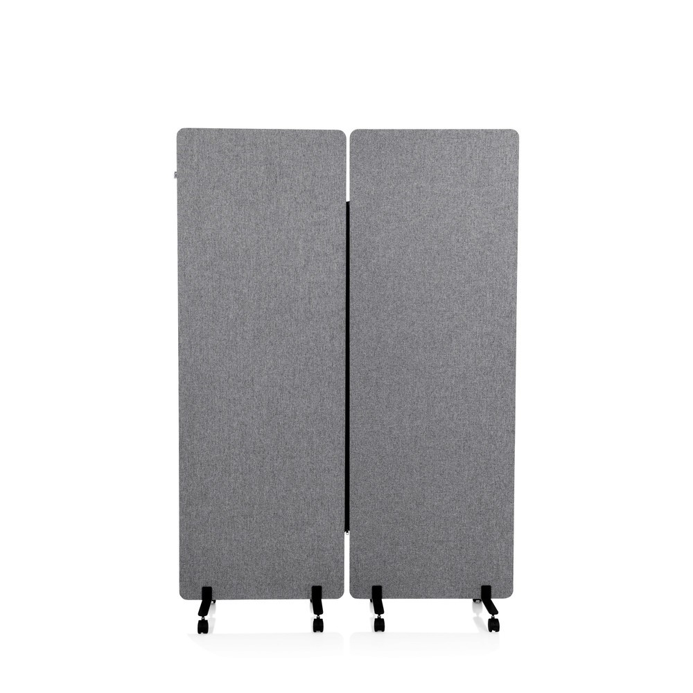 Produktabbildung Nr. 1: hjh OFFICE Mobiles Akustik-Trennwand-System FLEXMIUT 2er Set, dunkelgrau