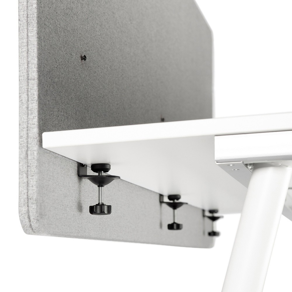 Produktabbildung Nr. 5: hjh OFFICE Akustik Tischtrennwand FLEXMIUT D 160 cm, hellgrau