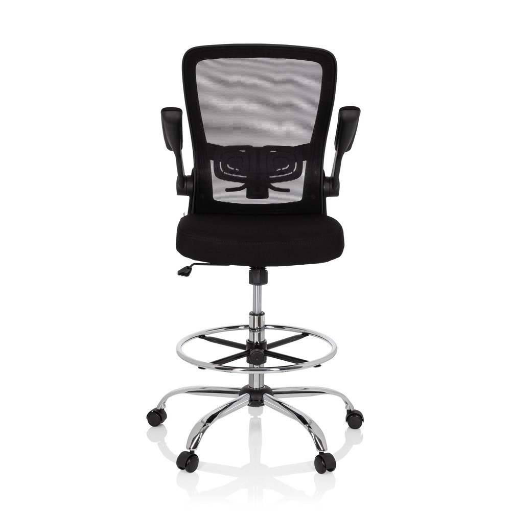 Produktabbildung Nr. 10: hjh OFFICE Arbeitsstuhl / Arbeitshocker VENDO WORK Stoff/Netzstoff, schwarz