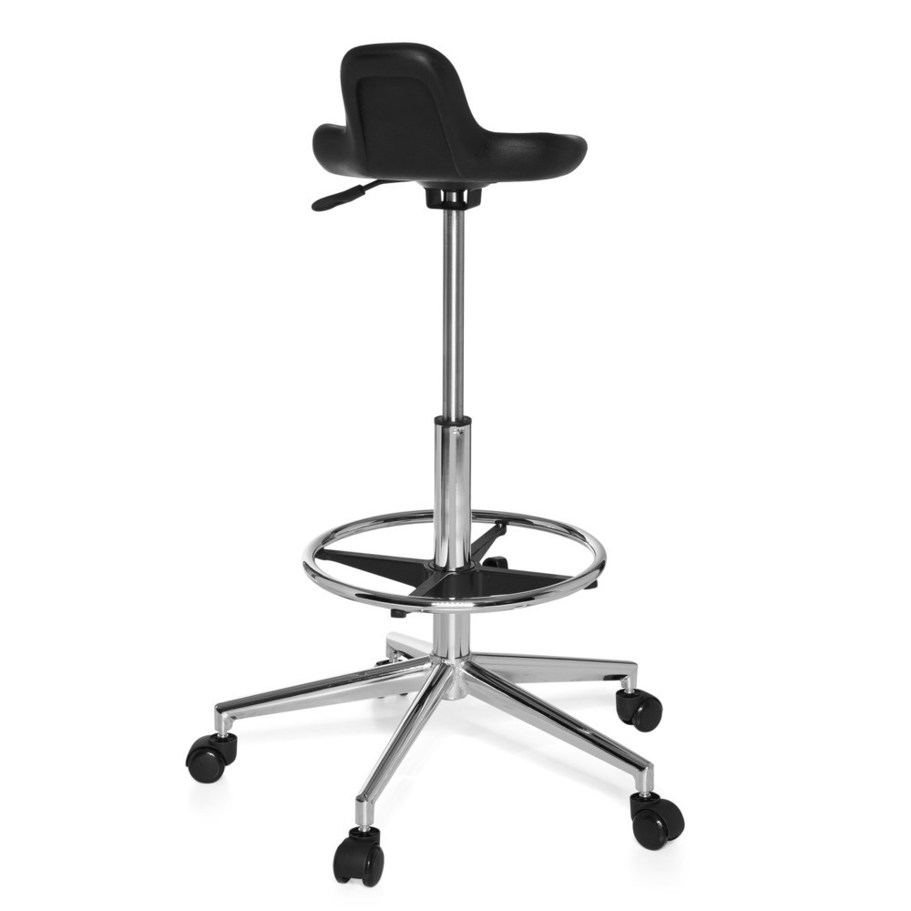 Produktabbildung Nr. 5: hjh OFFICE Arbeitsstuhl / Bürostuhl TOP WORK 3 Kunstleder, schwarz