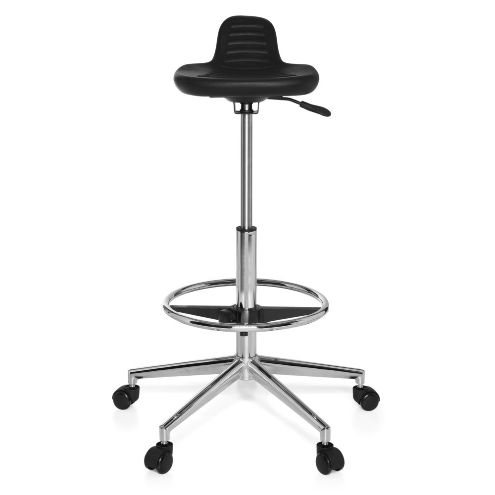 Produktabbildung Nr. 1: hjh OFFICE Arbeitsstuhl / Bürostuhl TOP WORK 3 Kunstleder, schwarz