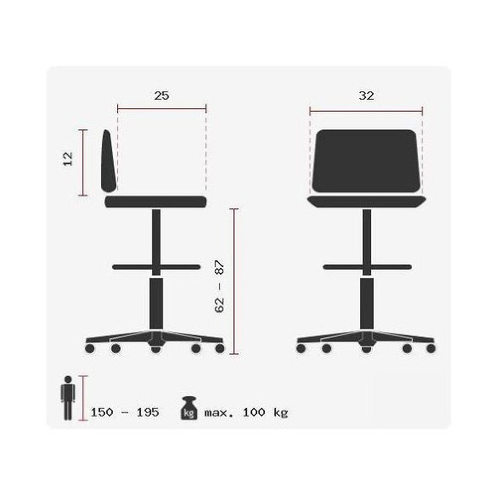 Produktabbildung Nr. 10: hjh OFFICE Arbeitsstuhl / Bürostuhl TOP WORK 3 Kunstleder, schwarz