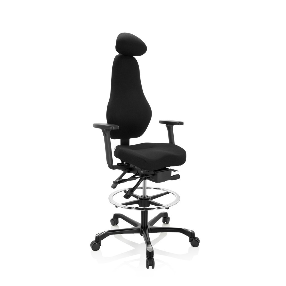 Produktabbildung Nr. 6: hjh OFFICE Arbeitsstuhl / Counterstuhl RESISTIO WORK Stoff, schwarz