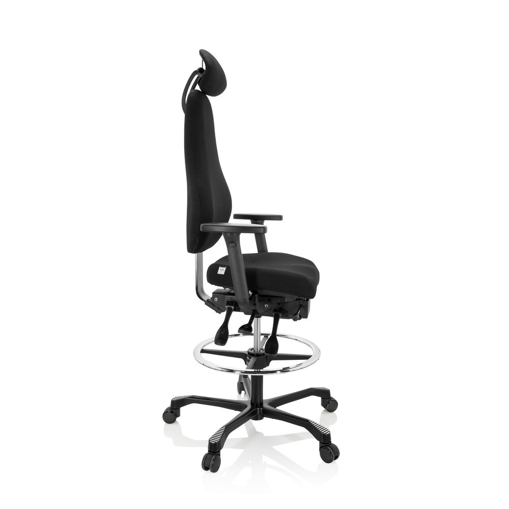 Produktabbildung Nr. 7: hjh OFFICE Arbeitsstuhl / Counterstuhl RESISTIO WORK Stoff, schwarz