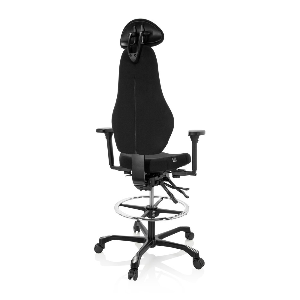 Produktabbildung Nr. 9: hjh OFFICE Arbeitsstuhl / Counterstuhl RESISTIO WORK Stoff, schwarz