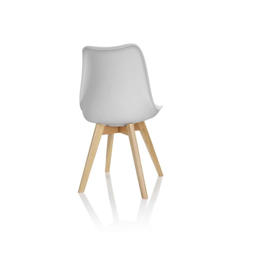 Produktabbildung Nr. 9: hjh OFFICE Besucherstuhl / Schalenstuhl SCANDI Kunststoff, 4er Pack, weiss