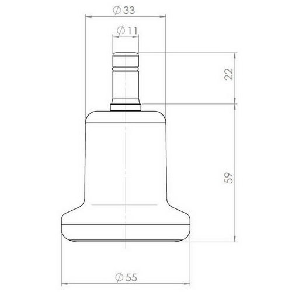 Produktabbildung Nr. 4: hjh OFFICE 5x Bodengleiter STAND klein No. 11 Stift 11 mm / 50 mm Standfüsse, (5er Pack)