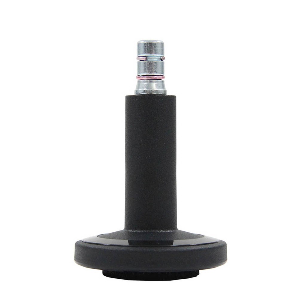 Produktabbildung Nr. 1: hjh OFFICE 5x Bodengleiter STATO-M Stift 11 mm / 60 mm Standfüsse mit Filz, (5er Pack), schwarz