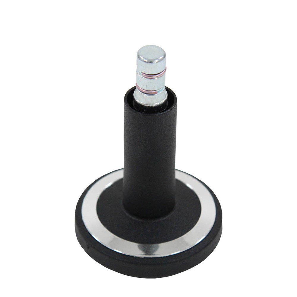 Produktabbildung Nr. 2: hjh OFFICE 5x Bodengleiter STATO-M Stift 11 mm / 60 mm Standfüsse, (5er Pack), schwarz/chrom