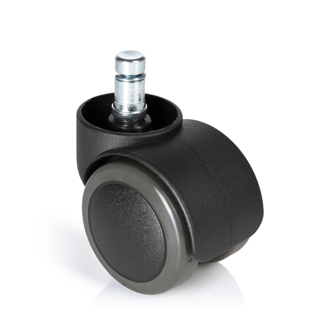 Produktabbildung: hjh OFFICE 5x Hartbodenrollen ungebremst ROLO FREE 10 mm / 50 mm Büro-Stuhl-Rollen, (5er Pack)