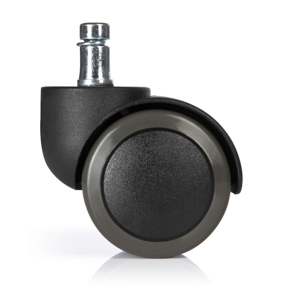 Produktabbildung Nr. 3: hjh OFFICE 5x Hartbodenrollen ungebremst ROLO FREE 11 mm / 50 mm Büro-Stuhl-Rollen, (5er Pack)