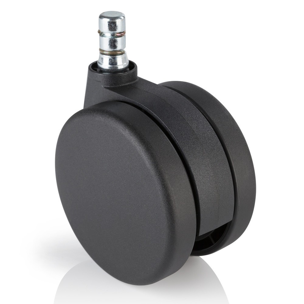 Produktabbildung Nr. 1: hjh OFFICE 5x Teppichrollen ROLO No-Noise 11 mm / 75mm Büro-Stuhl-Rollen für Teppich, (5er Pack)