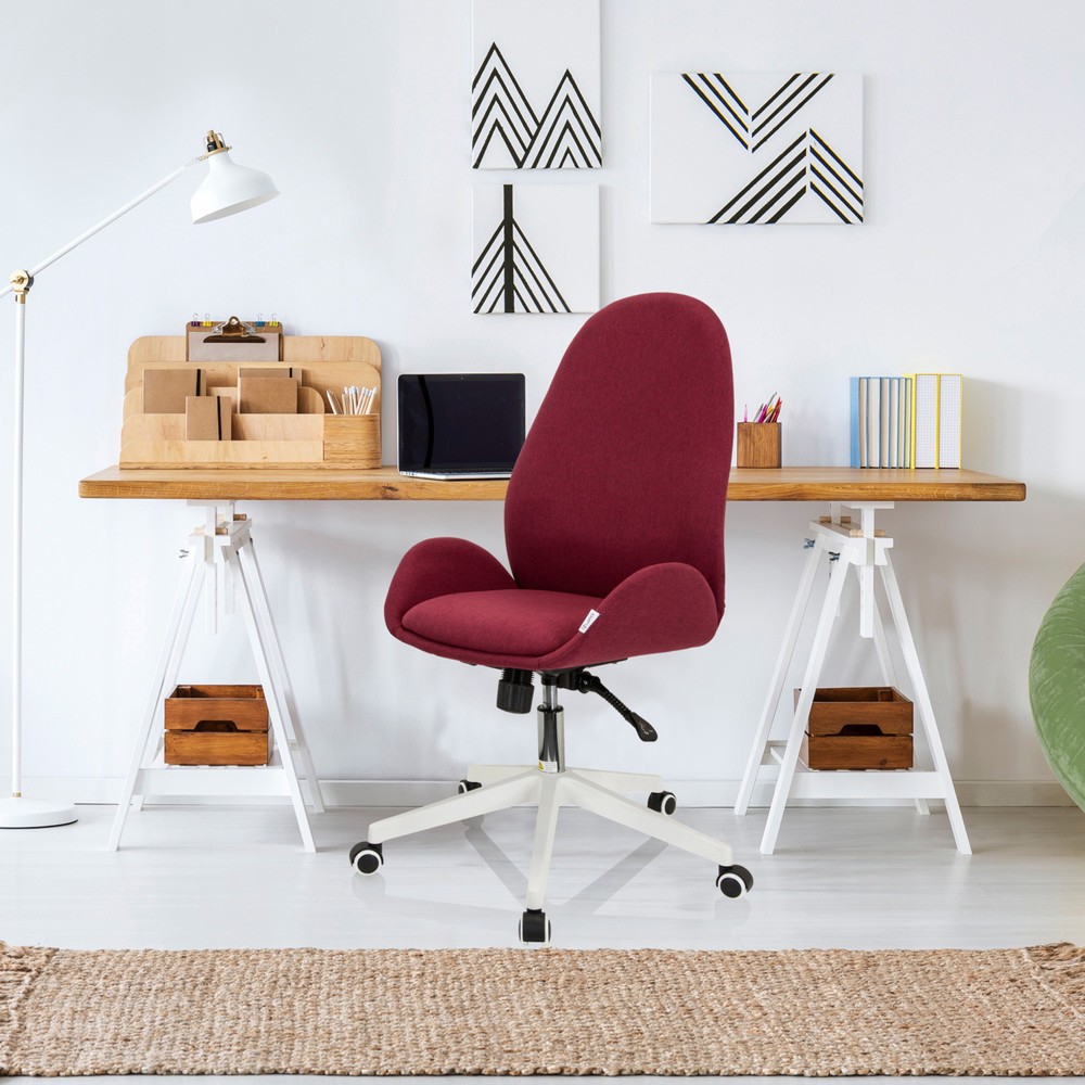 Produktabbildung Nr. 5: hjh OFFICE Bürostuhl / Drehstuhl AVEA I Stoff, bordeaux