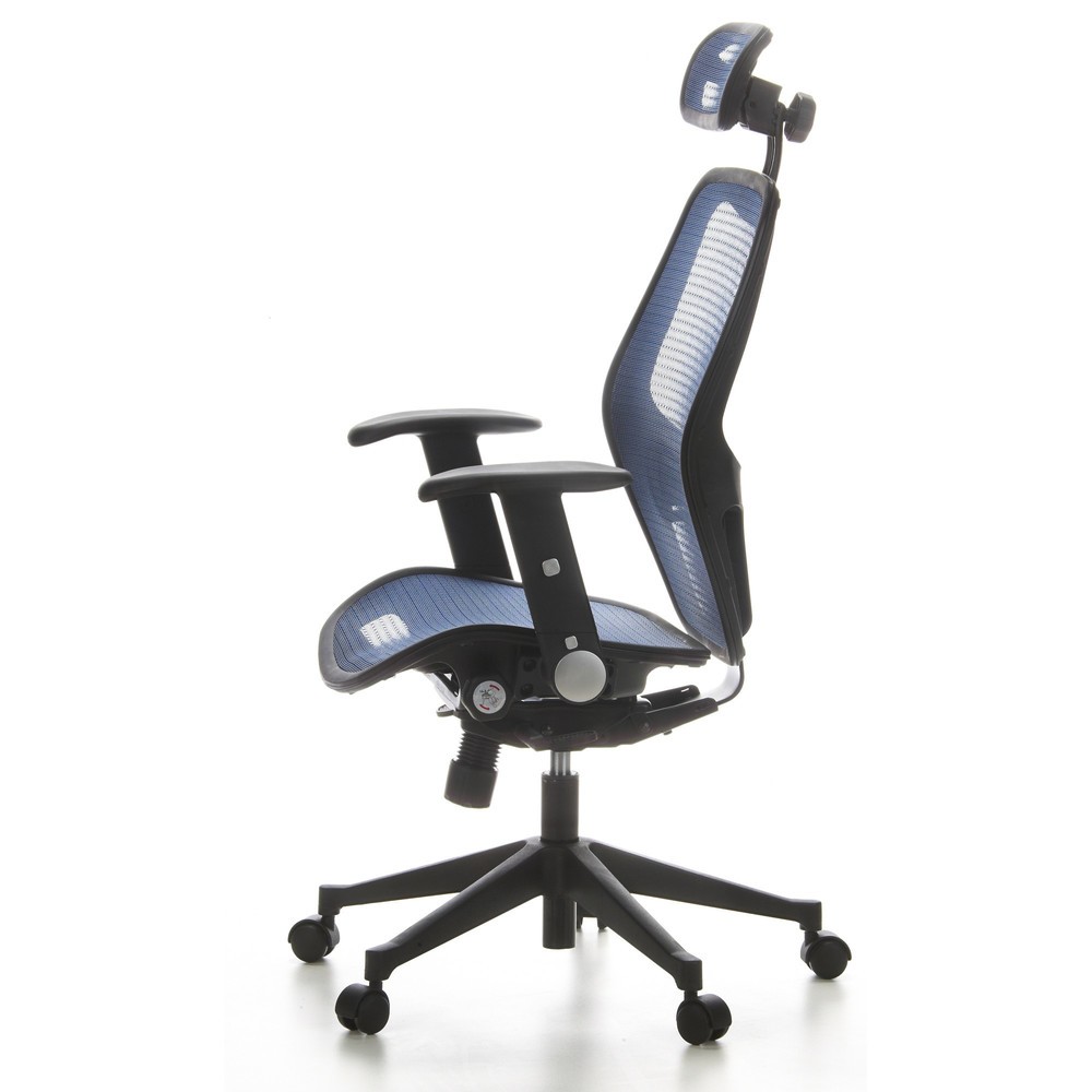 Produktabbildung Nr. 8: hjh OFFICE Bürostuhl / Chefsessel AIR PORT Netzstoff, blau