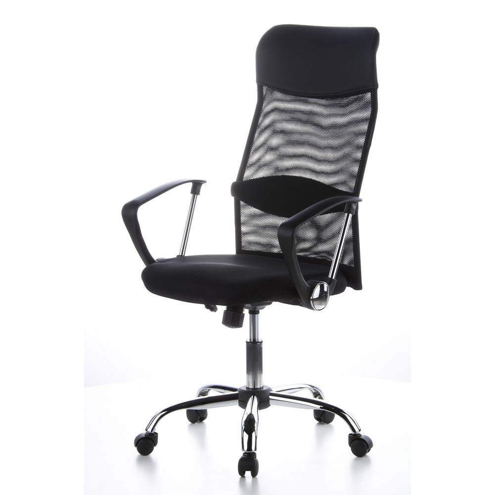 Produktabbildung Nr. 9: hjh OFFICE Bürostuhl / Chefsessel ARIA HIGH Stoff, schwarz