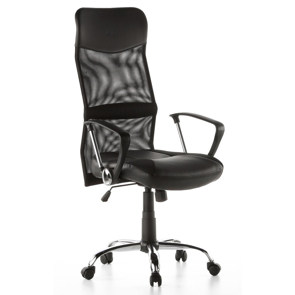 Produktabbildung Nr. 2: hjh OFFICE Bürostuhl / Chefsessel ARTON 20 Kunstleder/Netzstoff, schwarz