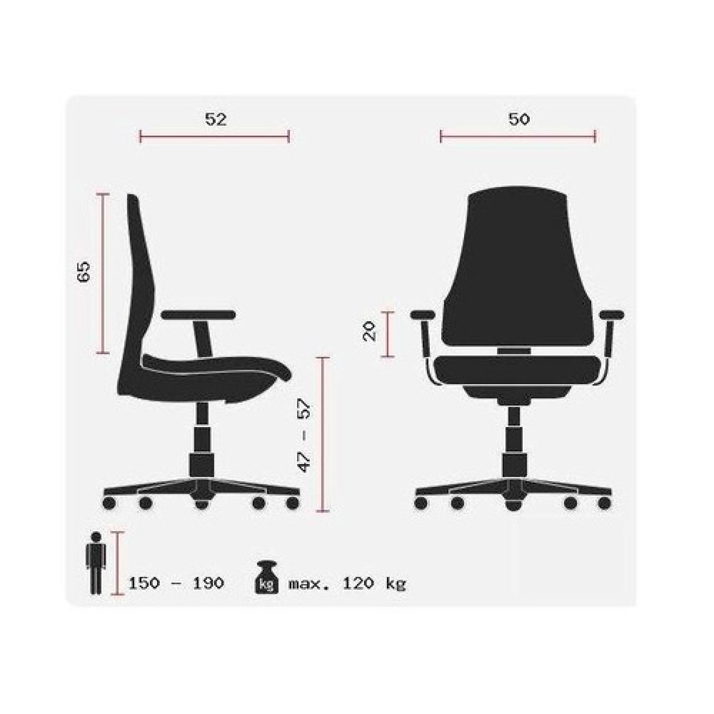 Produktabbildung Nr. 10: hjh OFFICE Bürostuhl / Chefsessel ARTON 20 Kunstleder/Netzstoff, schwarz