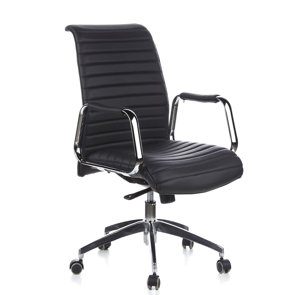 Produktabbildung Nr. 4: hjh OFFICE Bürostuhl / Chefsessel ASPERA 10 Leder, schwarz