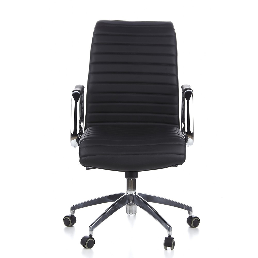Produktabbildung Nr. 1: hjh OFFICE Bürostuhl / Chefsessel ASPERA 10 Leder, schwarz