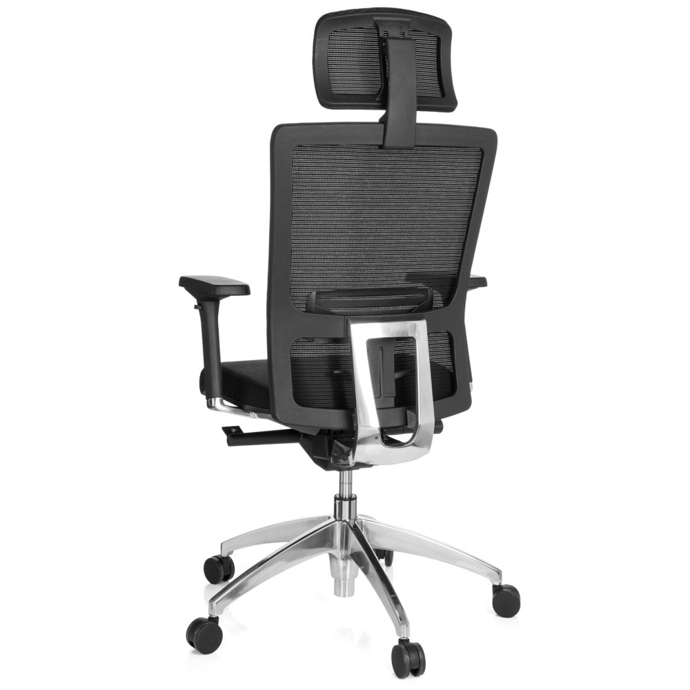 Produktabbildung Nr. 6: hjh OFFICE Bürostuhl / Chefsessel ASTRA LUX Stoff/Netzstoff, schwarz