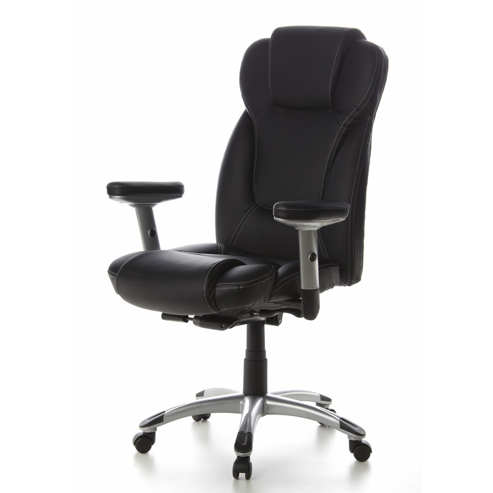 Produktabbildung Nr. 9: hjh OFFICE Bürostuhl / Chefsessel EMBASSY 200 Leder, schwarz