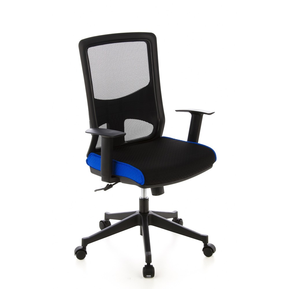 Produktabbildung Nr. 2: Siège de bureau / fauteuil de direction hjh OFFICE LAVITA tissu, noir/bleu