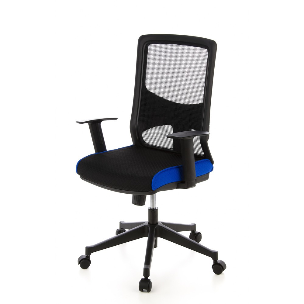 Produktabbildung Nr. 9: Siège de bureau / fauteuil de direction hjh OFFICE LAVITA tissu, noir/bleu