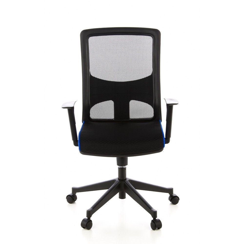 Illustration du produit: Siège de bureau / fauteuil de direction hjh OFFICE LAVITA tissu, noir/bleu