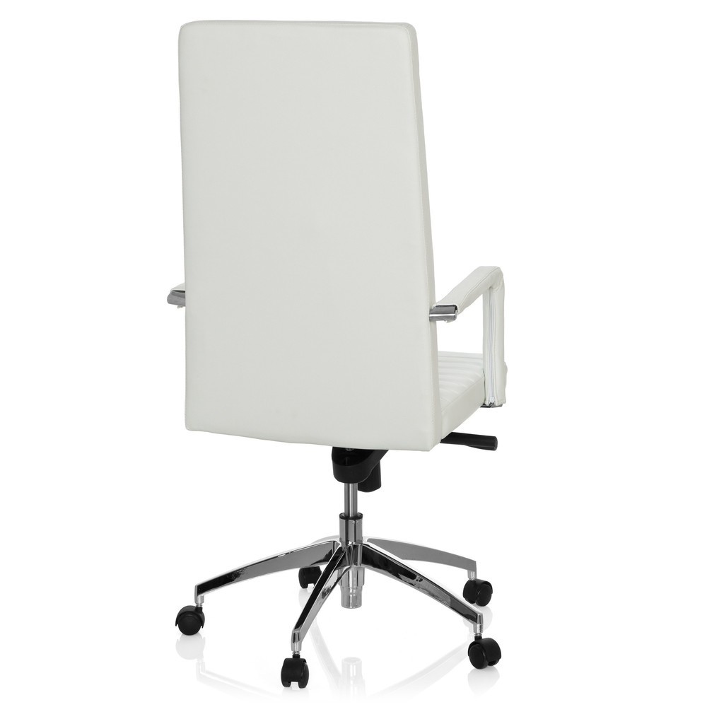 Produktabbildung Nr. 5: hjh OFFICE Bürostuhl / Chefsessel LENGA Leder, weiss