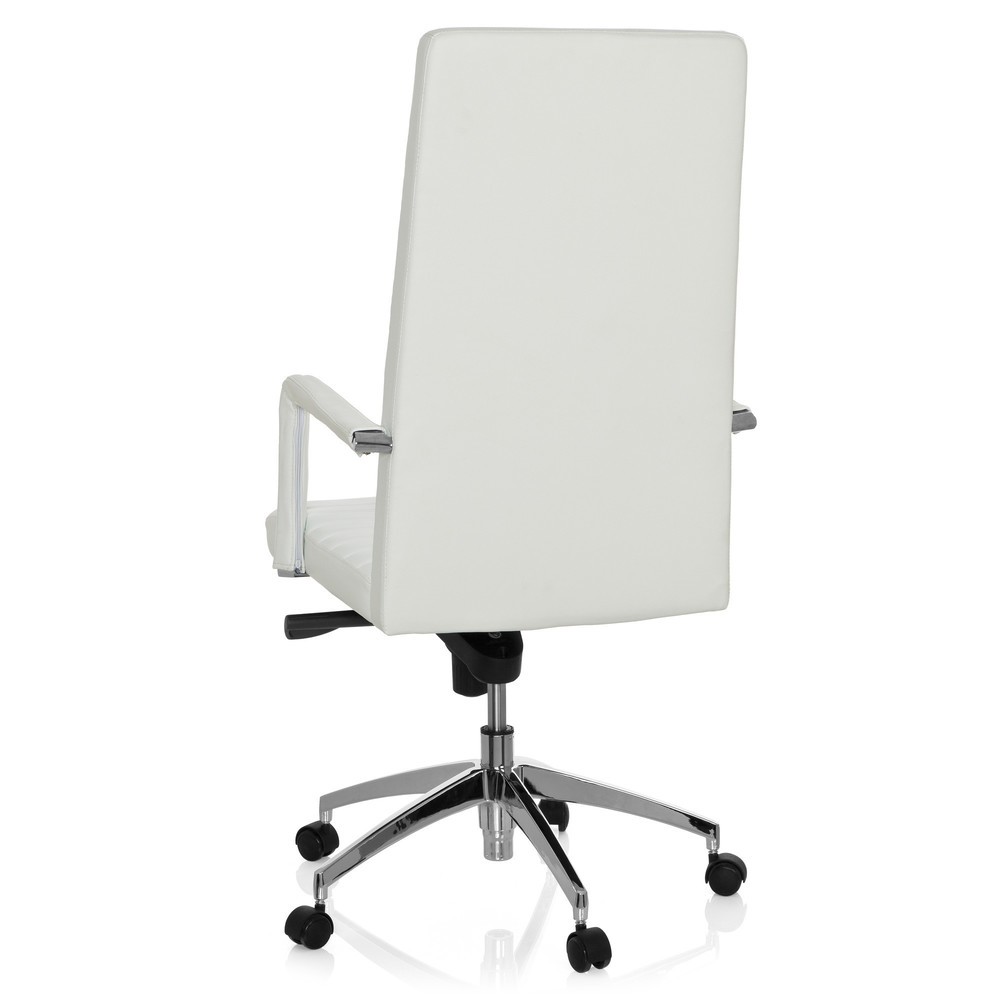 Produktabbildung Nr. 6: hjh OFFICE Bürostuhl / Chefsessel LENGA Leder, weiss
