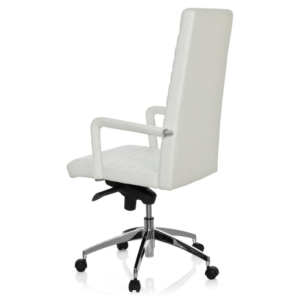 Produktabbildung Nr. 7: hjh OFFICE Bürostuhl / Chefsessel LENGA Leder, weiss