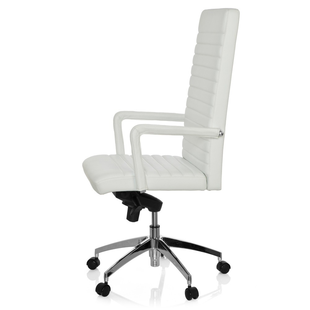 Produktabbildung Nr. 8: hjh OFFICE Bürostuhl / Chefsessel LENGA Leder, weiss