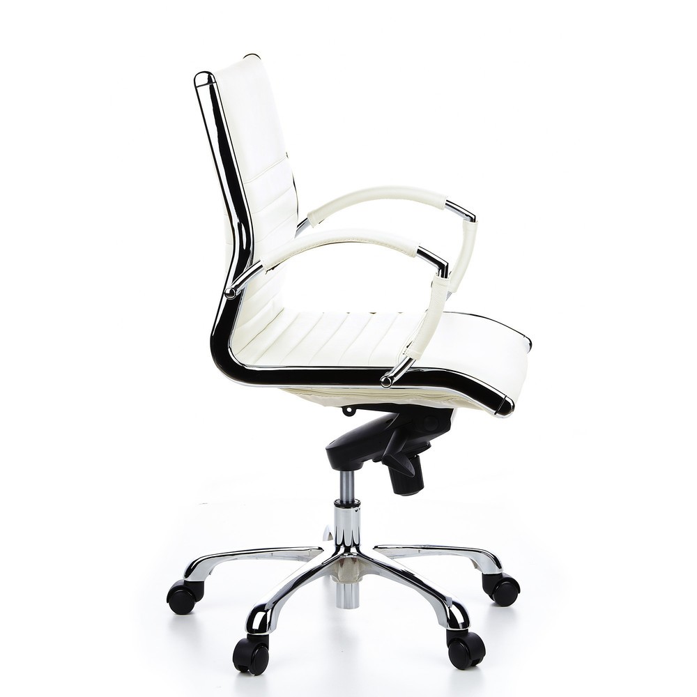 Produktabbildung Nr. 3: hjh OFFICE Bürostuhl / Chefsessel PARMA 10 Leder, cremeweiß