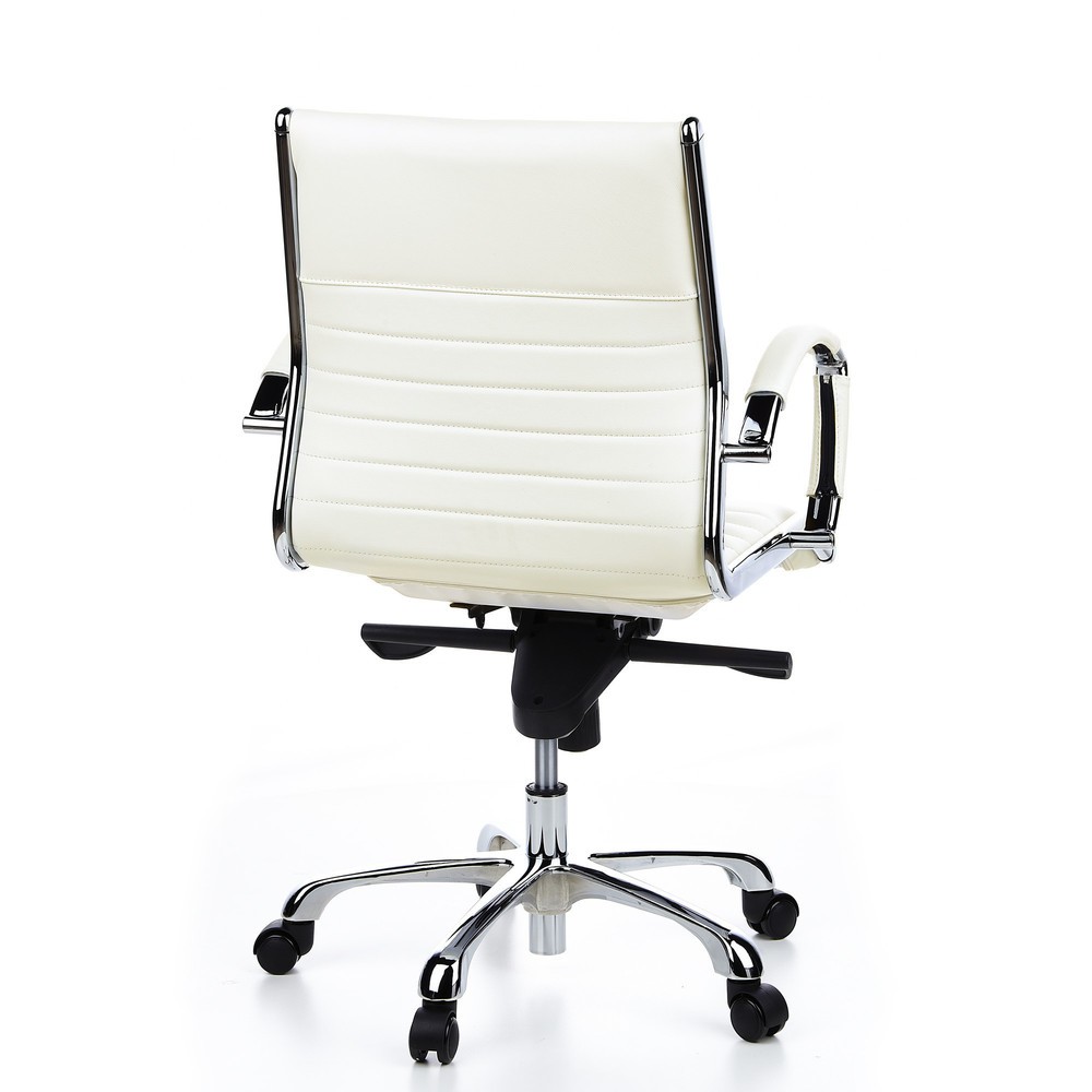 Produktabbildung Nr. 5: hjh OFFICE Bürostuhl / Chefsessel PARMA 10 Leder, cremeweiß