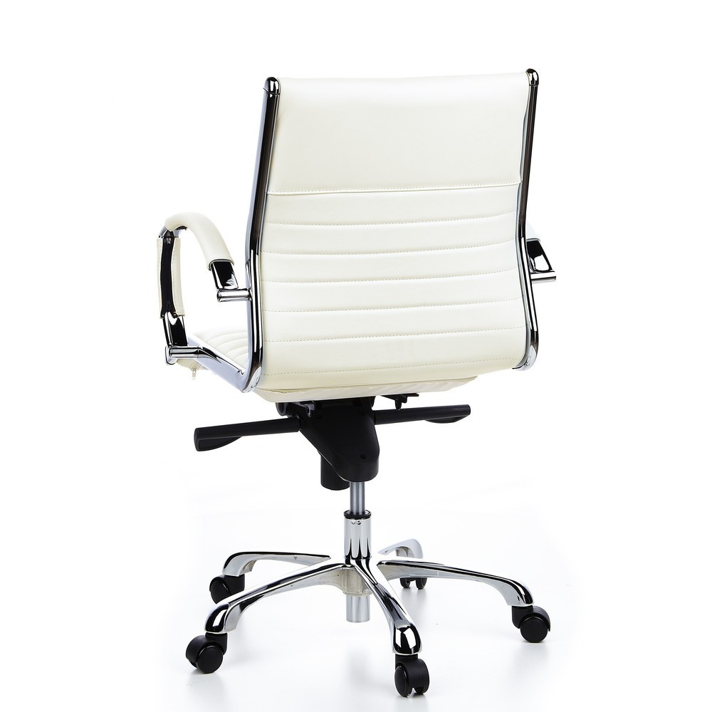 Produktabbildung Nr. 6: hjh OFFICE Bürostuhl / Chefsessel PARMA 10 Leder, cremeweiß