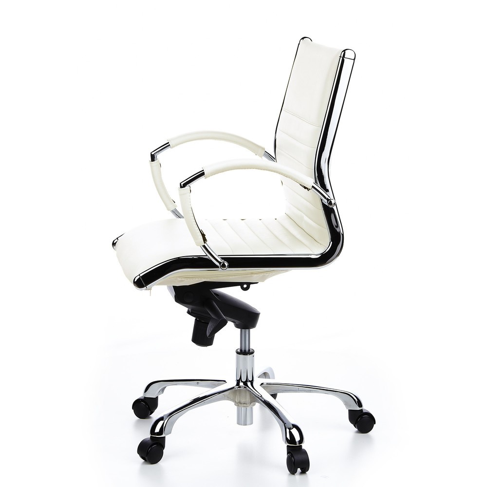 Produktabbildung Nr. 8: hjh OFFICE Bürostuhl / Chefsessel PARMA 10 Leder, cremeweiß