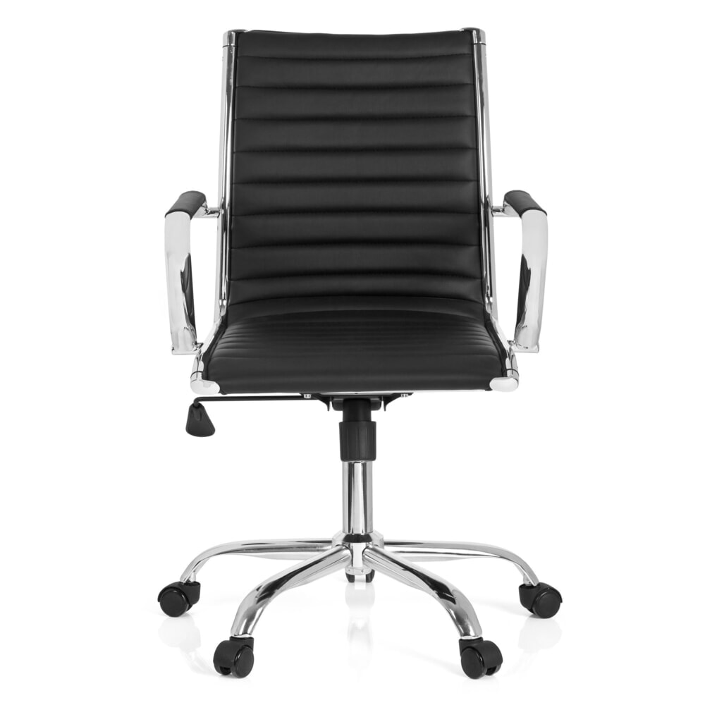 Produktabbildung: hjh OFFICE Bürostuhl / Chefsessel VEMONA 10 Kunstleder, schwarz