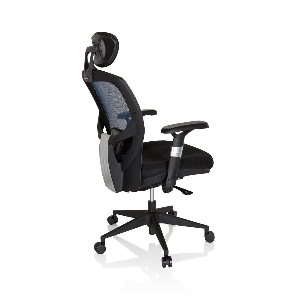 Produktabbildung Nr. 4: hjh OFFICE Bürostuhl / Chefsessel VENUS BASE Stoff, blau/schwarz