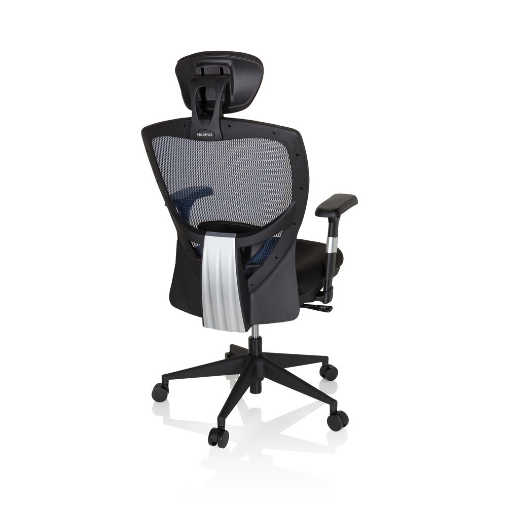 Produktabbildung Nr. 5: hjh OFFICE Bürostuhl / Chefsessel VENUS BASE Stoff, blau/schwarz