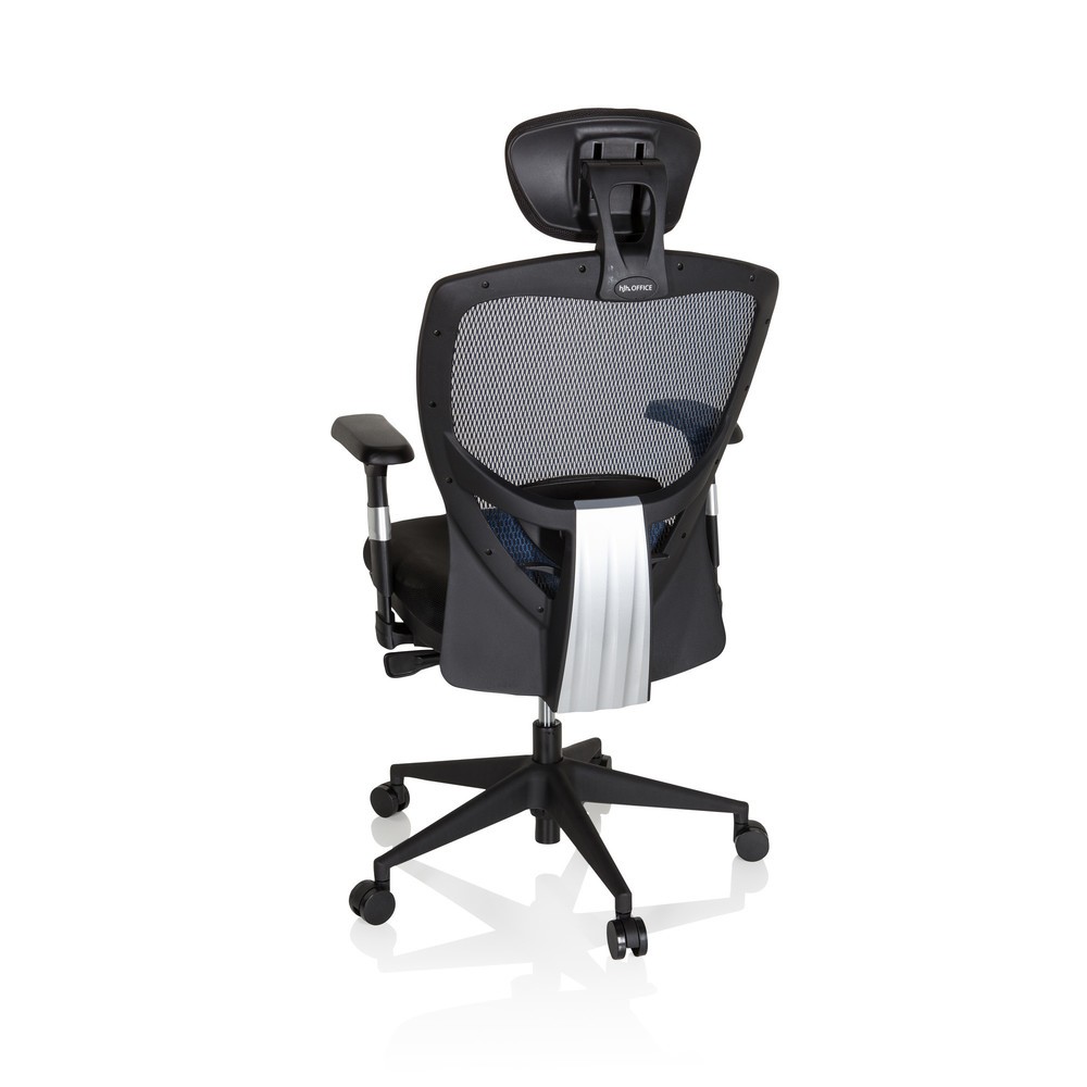 Produktabbildung Nr. 6: hjh OFFICE Bürostuhl / Chefsessel VENUS BASE Stoff, blau/schwarz