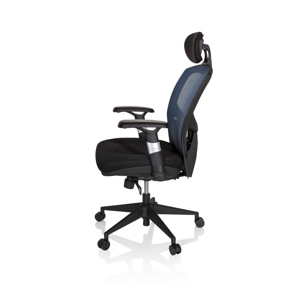Produktabbildung Nr. 8: hjh OFFICE Bürostuhl / Chefsessel VENUS BASE Stoff, blau/schwarz
