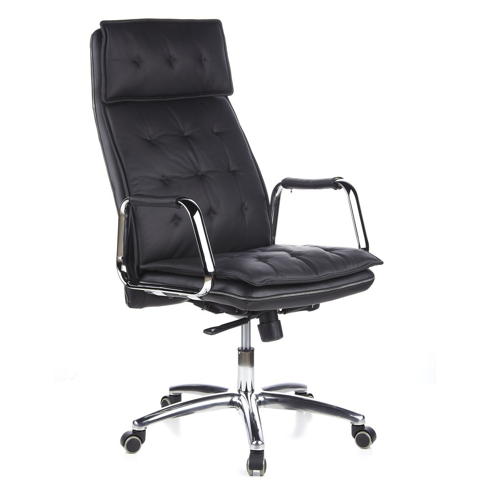 Produktabbildung Nr. 2: hjh OFFICE Bürostuhl / Chefsessel VILLA 20 Leder, schwarz