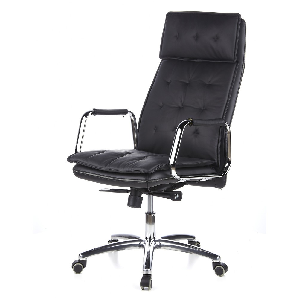 Produktabbildung Nr. 9: hjh OFFICE Bürostuhl / Chefsessel VILLA 20 Leder, schwarz