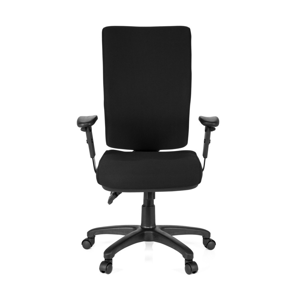 N° de l'image du produit 1 : Siège de bureau / fauteuil de direction hjh OFFICE ZENIT HIGH tissu, noir