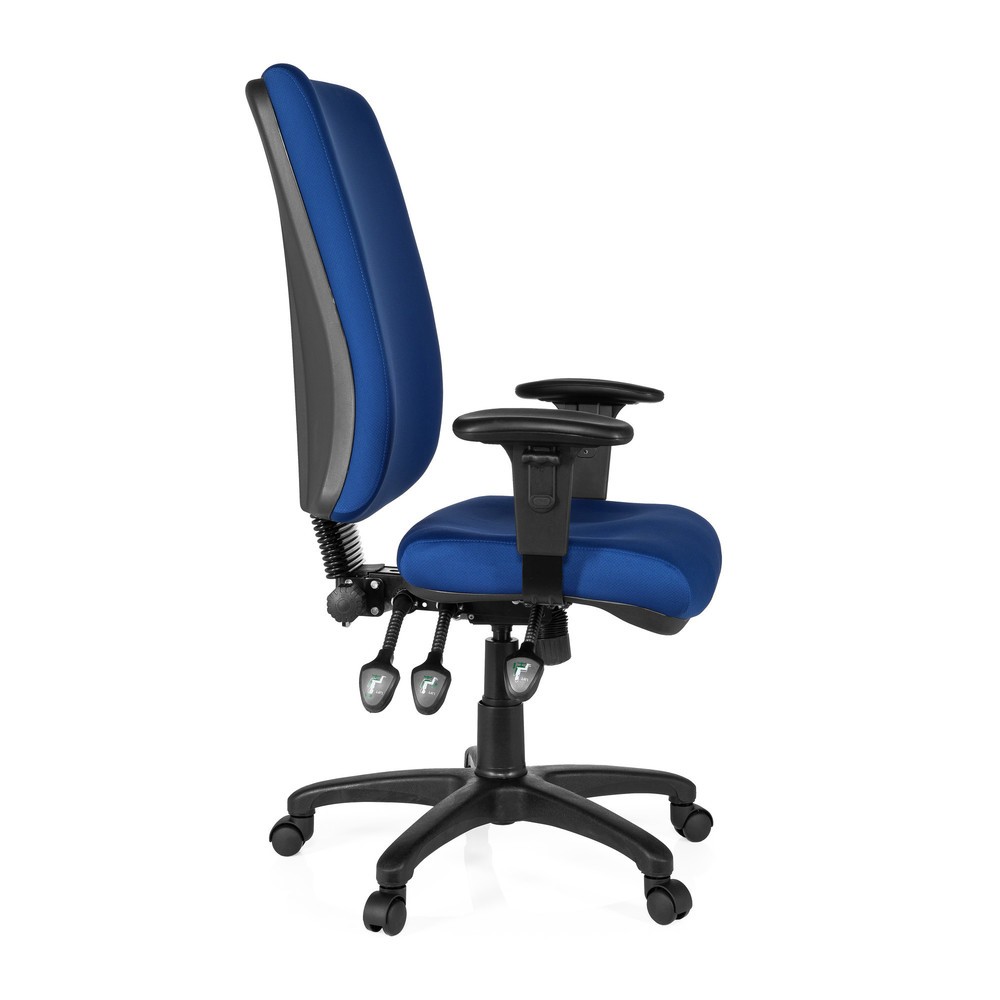 Produktabbildung Nr. 3: Siège de bureau / fauteuil de direction hjh OFFICE ZENIT HIGH tissu, bleu