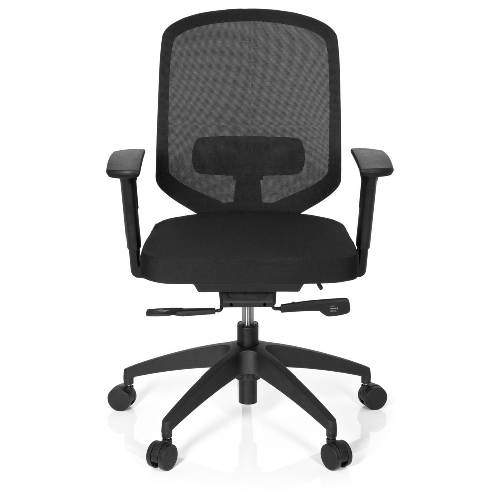 Produktabbildung: hjh OFFICE Bürostuhl DELIGHT PRO Stoff/Netzstoff, schwarz