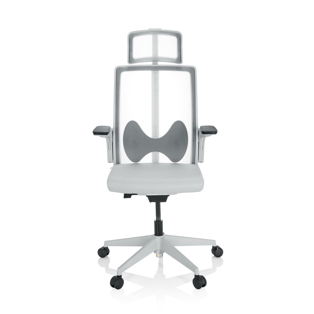 Produktabbildung: hjh OFFICE Bürostuhl / Drehstuhl ARCEO W Stoff/Netzstoff, grau